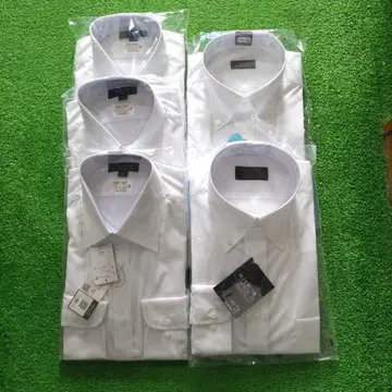 TAKA-Q 슬림핏 화이트 와이셔츠 M-80 기타 5장 세트