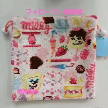 팔로워 한정판 완판 새상품 페이 복주머니 파우치 페코짱