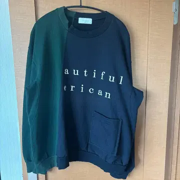 TAUPE 다크 그린 블랙 맨투맨 트레이닝복