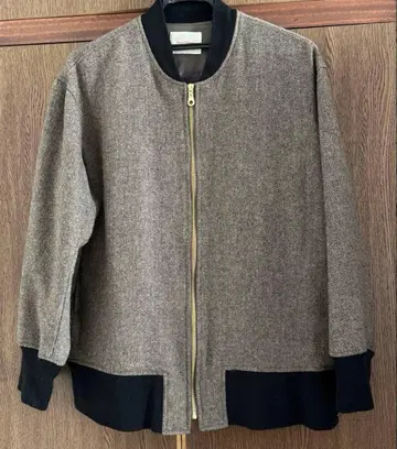 집업 자켓 울 혼방