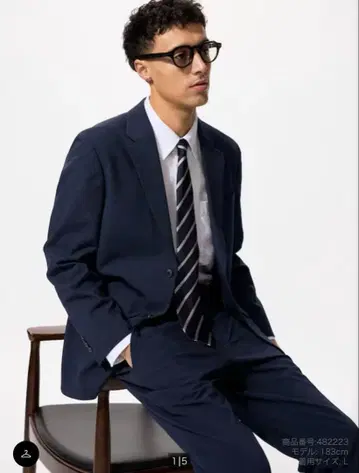 새상품급 유니클로 감동 자켓 2025년제 L 사이즈 네이비