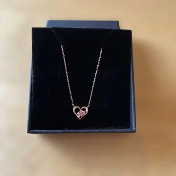 K10 핑크 하트 목걸이