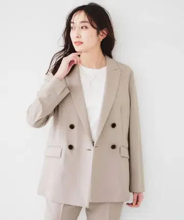 언타이틀 라이트웨이트 더블 브레스트 자켓