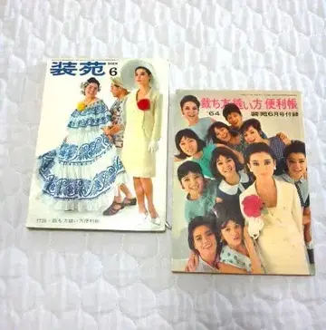 고서 쇼와 레트로 상품 소엔 6월호 재단법 봉제법 편람 부록