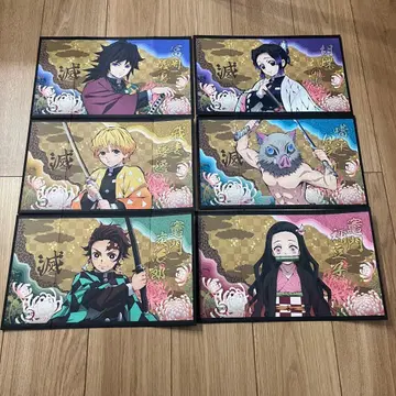 귀멸의 칼날 미니 병풍 컬렉션 6종 세트