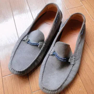 BOSS 스웨이드 로퍼 그레이