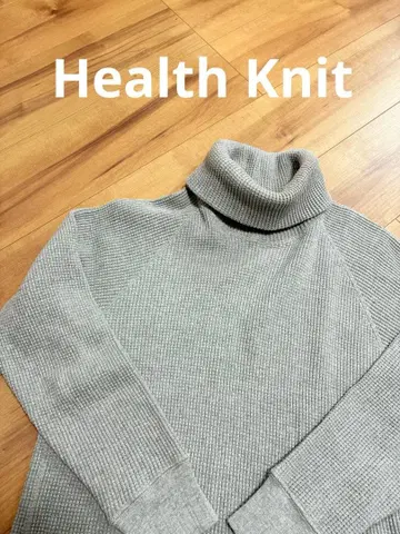 Healthknit 헬스니트 헤비 와플 터틀넥 새상품급