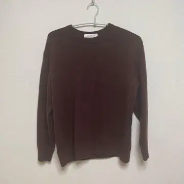 SHIPS 캐시미어 크루넥 니트 버건디