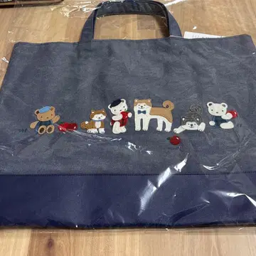 [ 새상품 ] 파밀리아 고향세 아키타견 데님백 토트백