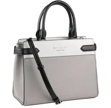 케이트 스페이드 그레이 화이트 핸드백