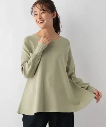 [ 새상품 ] GLOBAL WORK 멜티펄 페플럼 풀오버