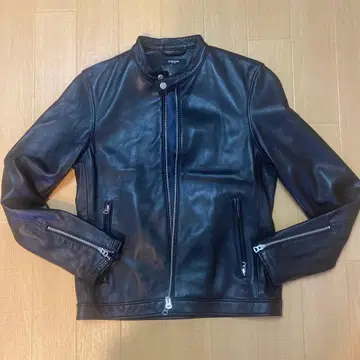 MORGAN HOMNE 블랙 가죽 자켓 M