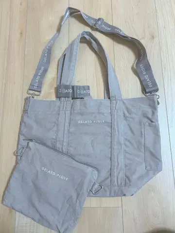 GELATO PIQUE 그레이지 토트백 파우치 포함 마더백