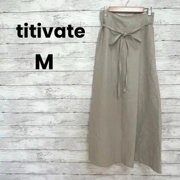 [ titivate ] 티티베이트 롱 스커트 ( M ) 뒷 슬릿 끈 포함