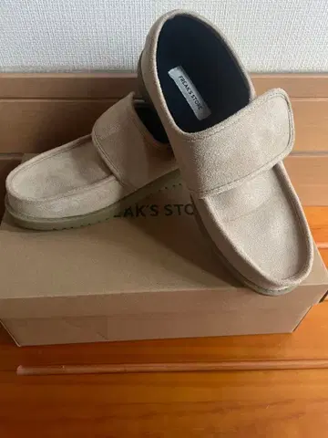 FREAK'S STORE 페이크 스웨이드 와이드 벨트 모카신