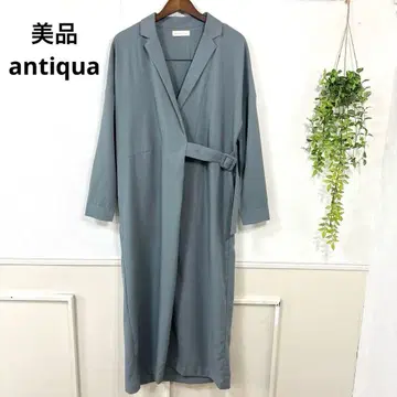 새상품급 antiqua 탁한 블루 원피스