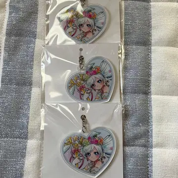 오토카도르 복권 B상 아크릴 키링 미카코 세트