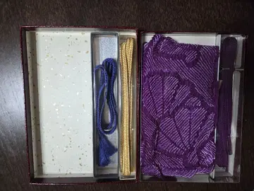 새상품 미사용 순수 실크 오비 장식 천 허리띠 3세트 기모노 일본 의류