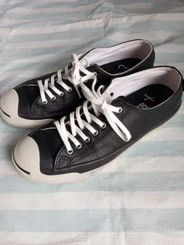 덴함 x 잭 퍼셀 스니커즈 가죽 블랙 26cm