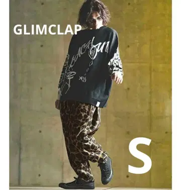 GLIMCLAP 택 포함 새상품 레오파드 무늬 플리스 팬츠 S 사이즈