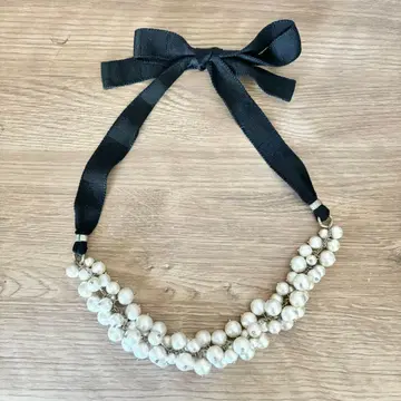 코튼 펄 목걸이 tocca