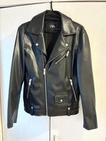 ZARA 자라 가죽 라이더 자켓 페이크