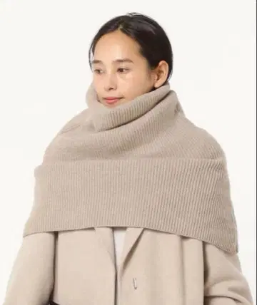 AP STUDIO 리브 니트 케이프 베이지