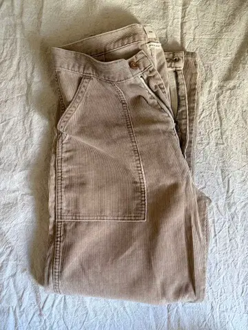 SEA 베이지 코듀로이 팬츠 베이커 팬츠