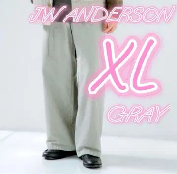 25AW 유니클로 JWANDERSON 코듀로이 워크 팬츠 그레이 XL