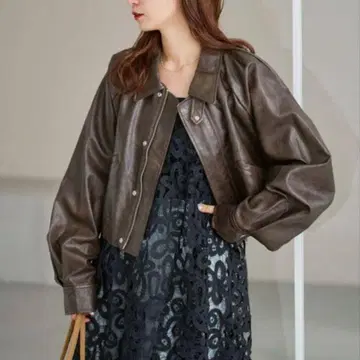 Kastane 인조 가죽 숏 자켓