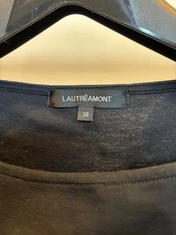 LAUTREAMONT 블랙 반팔 T셔츠 38