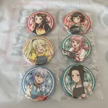 뱅드림 캔뱃지 6개 세트