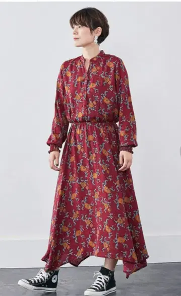 MEDE19F 보타니컬 프린트 원피스