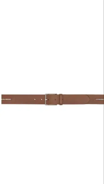 브라운 가죽 벨트 L