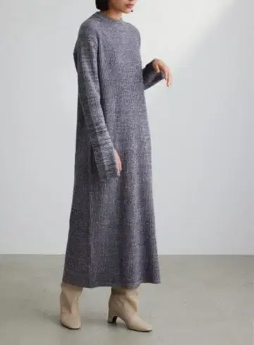 STYLEMIXER 스타일믹서 슬릿 커프 니트 원피스 롱