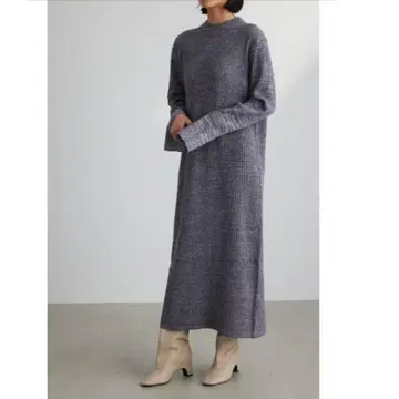 STYLEMIXER 스타일믹서 슬릿 커프 니트 원피스 롱