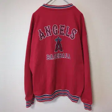 맨투맨 트레이닝복 MLB 로스앤젤레스 엔젤스 린거 야구 빨간색