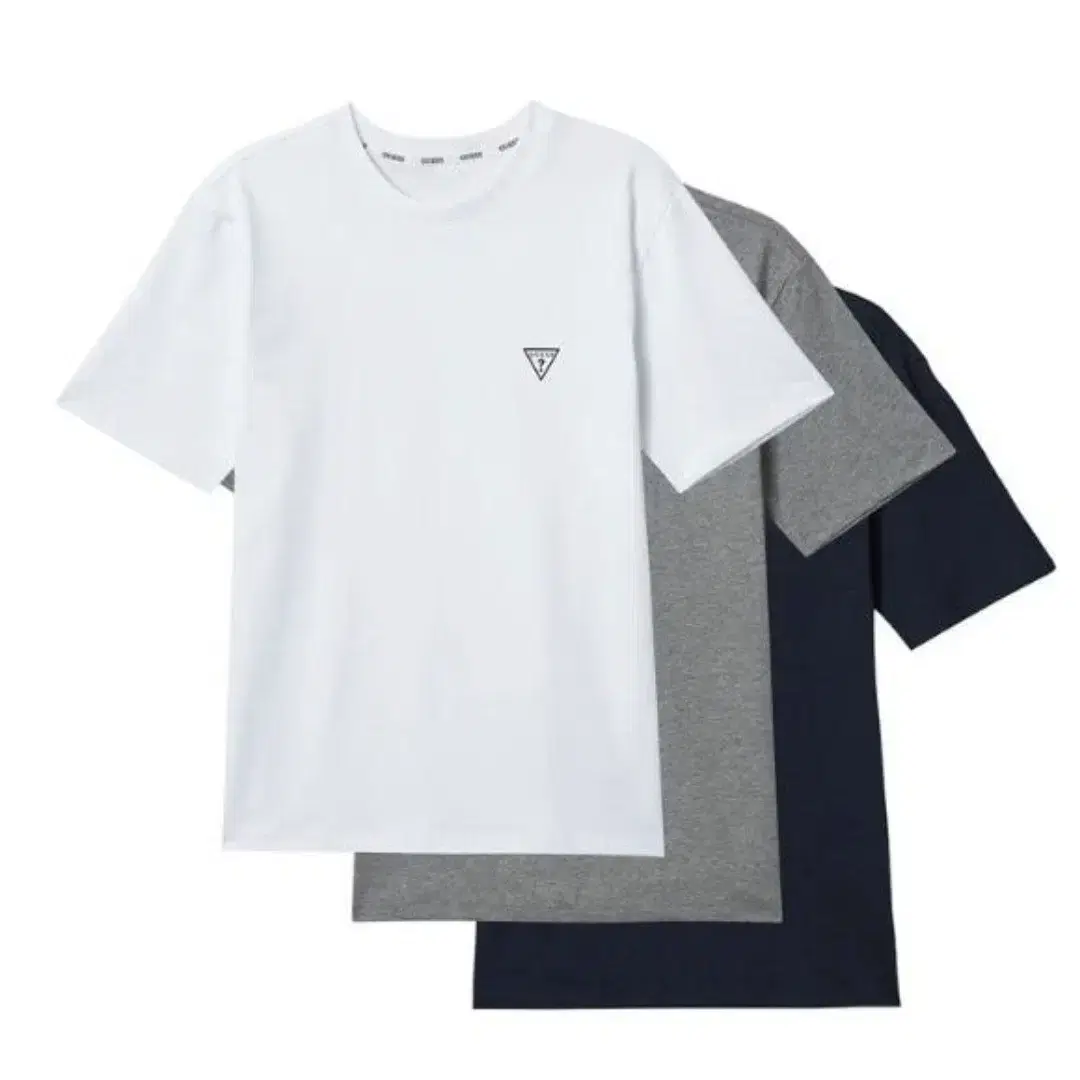 [New Product] Guess Men's Crew T-shirt 3-Pack Cotton Basic Plain Inner T-shirt