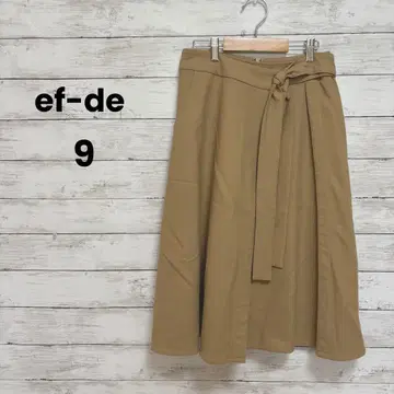 [ ef-de ] 에프데 랩 스커트풍 플레어 스커트 (9) 베이지 고급