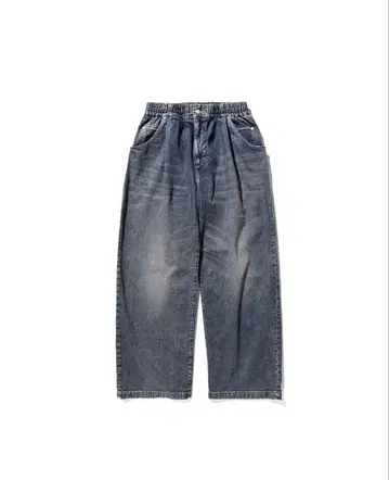 VINTAGE DYED SELVEDGE DENIM WIDE PANTS