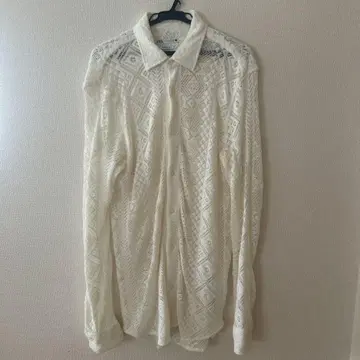 ZARA 시스루 아이보리 셔츠 S