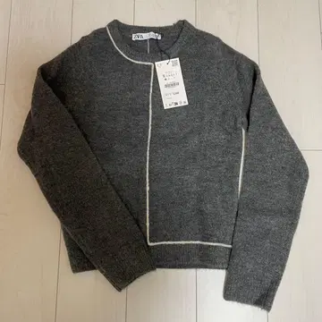 ZARA 그레이 긴팔 니트 S 사이즈