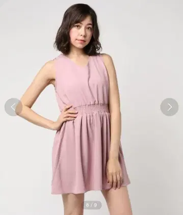 rienda 카슈쿨 프릴 2way 원피스