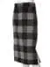 INED 블록 체크 울 타이트 스커트 (사이즈 9호)
