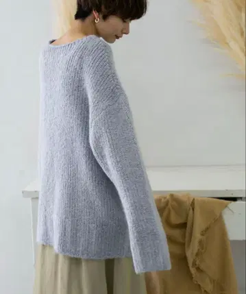 [ KBF ] 컬러 볼륨 니트 블루