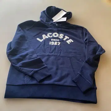 LACOSTE 네이비 후드 부착 후드티 36 사이즈
