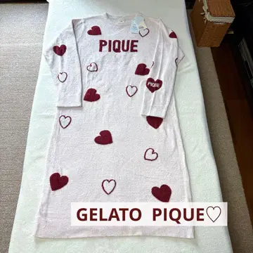 미사용 새상품 핫 스무디 하트 자카드 원피스 젤라또피케