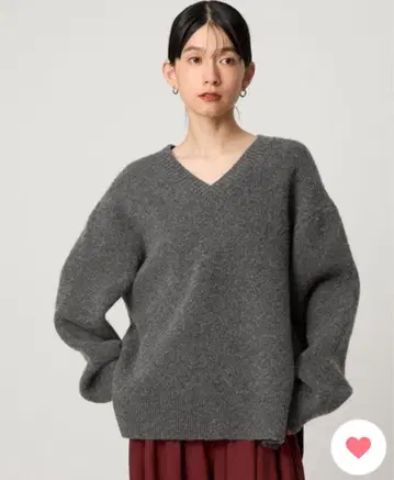 [ CITEN ] 모찌모찌 V넥 니트