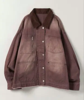 지나시스 포켓 워크 자켓 브라운