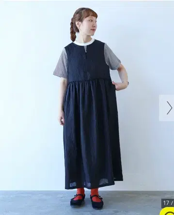 뷔르데사봉 꽃 다이아 자카드 원피스